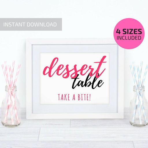 Printable Dessert Table Sign