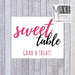 Printable Sweet Treat Table Sign