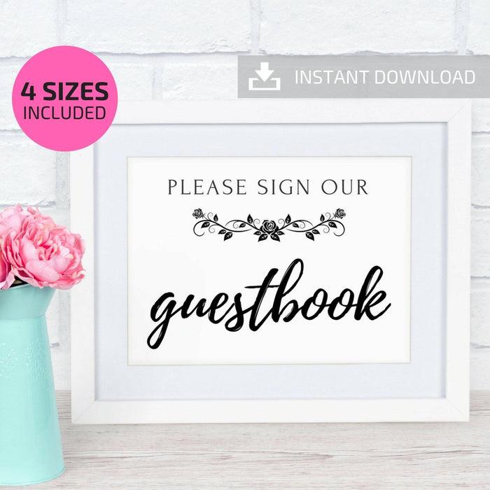 Printable Wedding Guestbook Sign