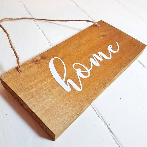 Rustic Wood Home Sign
