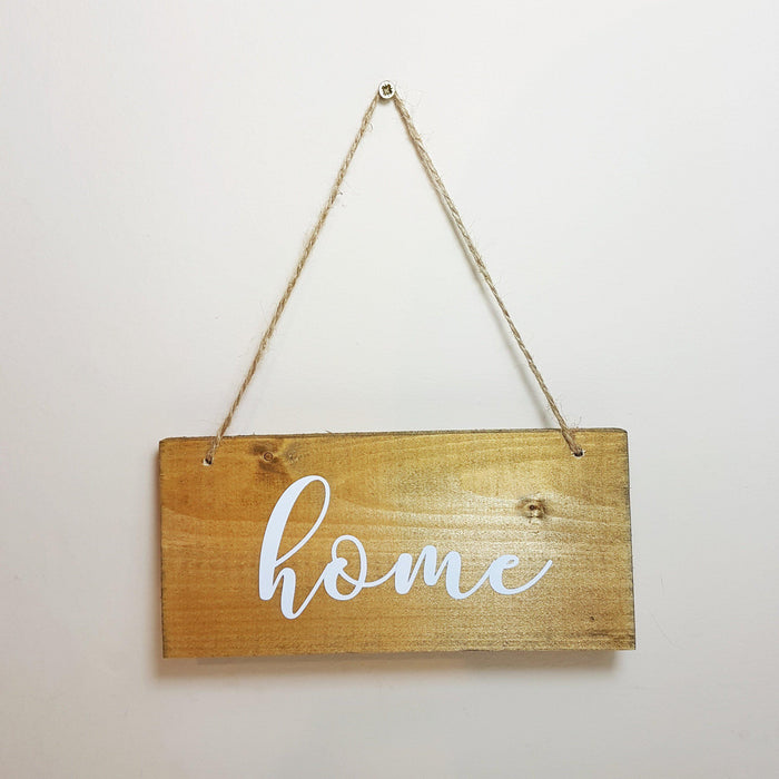 Rustic Wood Home Sign