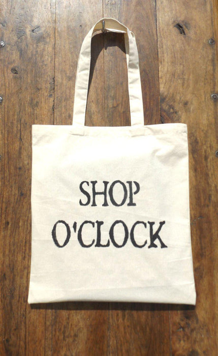 Shop O'clock cotton Tote bag