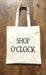Shop O'clock cotton Tote bag