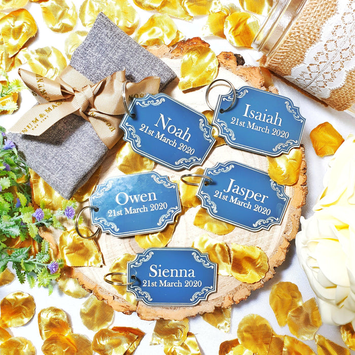 Vintage Wedding Favours I Wedding Table Place Names I Keyring