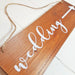 Wedding Direction Arrow Sign