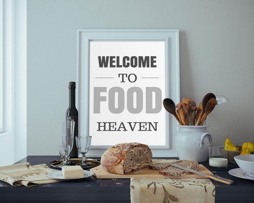 Welcome to Food Heaven Printable Poster