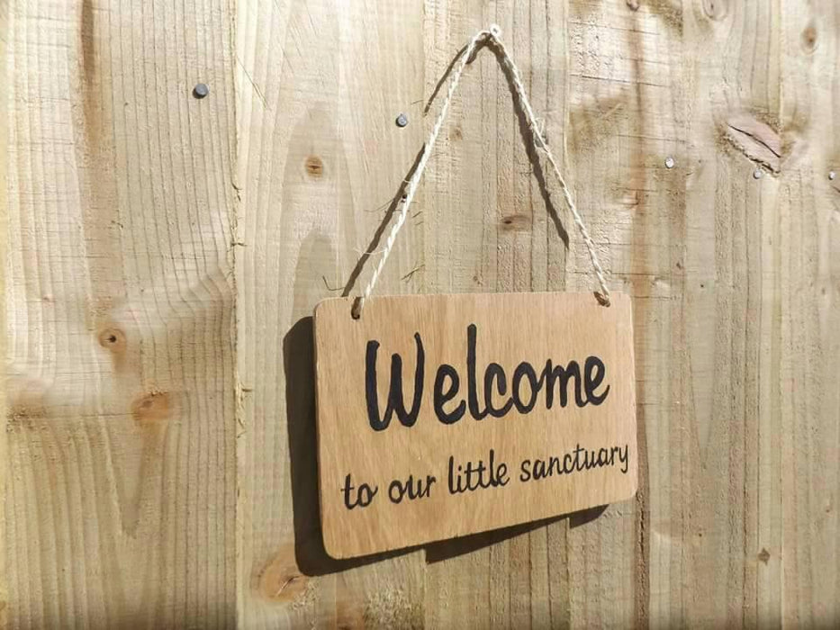 Welcome Wood Signs Medium Welcome Sign – Rustic Garden Art
