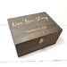 Wooden Anniversary Keepsake Box I Personalised Wedding Love Story Box - 6 Sizes Small to XLarge