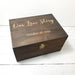 Wooden Anniversary Keepsake Box I Personalised Wedding Love Story Box - 6 Sizes Small to XLarge