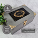 Wooden Memory Box - Personalised Name Floral Keepsake Box - Large Box