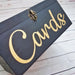 Wooden Wedding Card Box Gold Black I Wedding Wishes Box With Lock