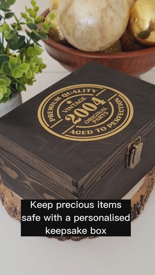 Personalised Birthday Keepsake Box I 21st Birthday Gift for Her I 18th Birthday Gift for Him I Unique Luxury Birthday Gift